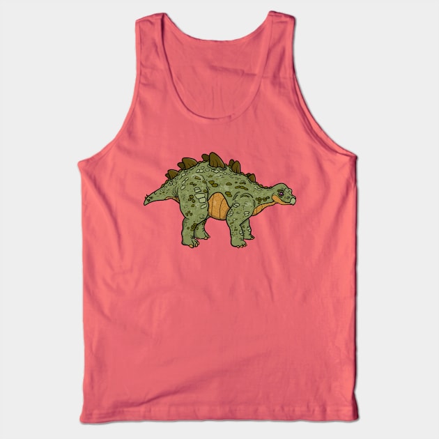 Spike-Tailed Stegosaurus Tank Top by GeekVisionProductions